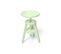 Tabouret À Vis En Bois, Couleur: Vert Pastel