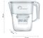 Carafe Filtrante Claire + 3 Cartouches 8592 - Réduit Microplastiques, Chlore, Calcaire - 2,5 L