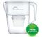 Carafe Filtrante Claire + 3 Cartouches 8592 - Réduit Microplastiques, Chlore, Calcaire - 2,5 L