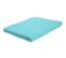 Drap Plat Coton Bio Turquoise 118x180