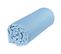 Drap Housse 100% Coton Bio Bleu Ciel 60x120