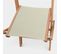 Chaises De Jardin En Bois Et Textilène - Almeria Gris Taupe - 2 Chaises Pliantes En Bois