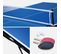Mini Table De Ping Pong 150x75cm - Table Pliable Indoor Bleue. Avec 2 Raquettes Et 3 Balles. Valise