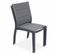 Lot De 2 Chaises - Chicago / Odenton Anthracite - En Aluminium Anthracite Et Textilène Gris Taupe.