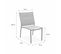 Lot De 2 Chaises - Chicago / Odenton Anthracite - En Aluminium Anthracite Et Textilène Gris Taupe.