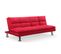 Banquette Clic Clac 3 Places Rouge - Vanan