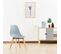 Lot De 6 Chaises Scandinaves Grises - Onir