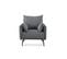 Fauteuil Scandinave 1 Place Gris - Ivar