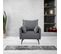 Fauteuil Scandinave 1 Place Gris - Ivar