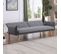 Banquette Clic Clac 3 Places Gris - Ester