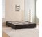 Lit Design Noir Avec Sommier 140x190 Cm - Nott