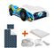 Pack Complet Lit Enfant Voiture Formule 1 Bluebird : Lit + Matelas + Parure + Couette + Oreiller