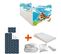 Pack Complet Lit Hélicoptère : Sommier + Tiroir + Matelas Et Parure + Couette + Oreiller