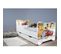 Pack Complet Lit Camion De Pompier : Sommier + Tiroir + Matelas Et Parure + Couette + Oreiller