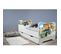 Pack Complet Lit Supervoiture : Sommier + Tiroir + Matelas Et Parure + Couette + Oreiller