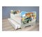 Pack Complet Lit Supervoiture : Sommier + Tiroir + Matelas Et Parure + Couette + Oreiller