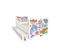 Pack Complet Lit Poissons : Sommier + Tiroir De Rangement + Matelas et Parure + Couette + Oreiller