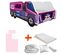 Pack Complet Lit Camion Poney Rose : Lit + Sommier + Matelas + Parure + Couette + Oreiller