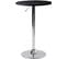 Table haute mange debout rond 60 cm SETI (noir)