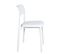 Lot 2 Chaises Cuisine Contemporaine Polypropylène Confortable Coussin Simili Rembourré RIM (blanc)