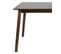 Table Cuisine Bois Massif Vernis 120x75cm Maxi 4 Personnes NITA (bois Foncé)