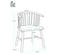 Chaise à barreaux bois massif teinte claire rétro vintage bistrot western windsor MINO