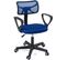 Chaise Bureau Enfant Textile Mesh Pivotant Accoudoirs Hauteur Réglable Roulettes Souples LAB (bleu)