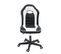 Chaise Bureau Gamer Enfant Simili Rembourré Hauteur Réglable Pivotant Roulettes BAM (noir-blanc)