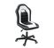 Chaise Bureau Gamer Enfant Simili Rembourré Hauteur Réglable Pivotant Roulettes BAM (noir-blanc)