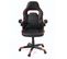 Fauteuil Gamer simili siège basculant hauteur réglable pivotant BAJA (noir-rouge)