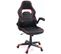 Fauteuil Gamer simili siège basculant hauteur réglable pivotant BAJA (noir-rouge)