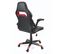 Fauteuil Gamer simili siège basculant hauteur réglable pivotant BAJA (noir-rouge)