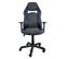 Chaise Gamer Siège Basculant Simili Alcantara Hauteur Réglable Pivotant Roulettes Souples AZUL