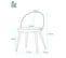 Lot de 2 chaises cocktail velours GIZA (gris)