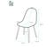 Lot 4 Chaises De Cuisine Design Siège Plastique Souple Pieds Métal NOVA (noir)