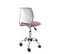 Chaise Bureau Enfant Hauteur Réglable Assise Textile Mesh Pivotante Roulettes Souples SAWI (rose)