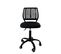 Chaise Bureau Enfant Hauteur Réglable Assise Textile Mesh Pivotante Roulettes Souples SAWI (noir)