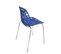 Lot 4 chaises de cuisine nid d'abeille IKO (Bleu)