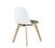 Lot de 2 chaises de cuisine Scandinaves UFI (blanc-gris)