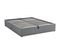 Lit coffre 140x190 cm PALMA en tissu gris