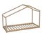 Lit cabane LILO 90x190 cm en bois naturel 