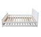 Lit gigogne 90x190 cm PIYOU blanc avec sommier