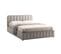 Ensemble LIT AVIA avec sommier en velours gris + Matelas ADEONA  140X190CM