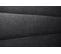 Lit Coffre 180x200cm Avec Tête De Lit Lignes Tissu Noir - Hauteur Totale : 39cm