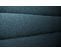 Lit Coffre 160x200cm Avec Tête De Lit Lignes Bouclette Bleu - Hauteur Totale : 39cm