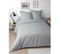 Housse De Couette Unie 240x220cm,  Perle/gris Clair, 100% Coton 57 Fils,