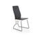 Chaise Contemporaine Gris Et Noir Wendy - Noir Et Blanc