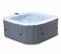 Spa Gonflable Carré – Fjord 4 Gris - Spa Gonflable 4 Personnes Carré 160 cm Pvc Pompe