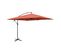 Parasol Déporté Carré 3x3m - Hardelot 3x3m - Terracotta - Manivelle Anti-retour - Toile Déperlante