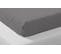 Lot De 2 Drap Housse Coton Biologique Anthracite - 90x200